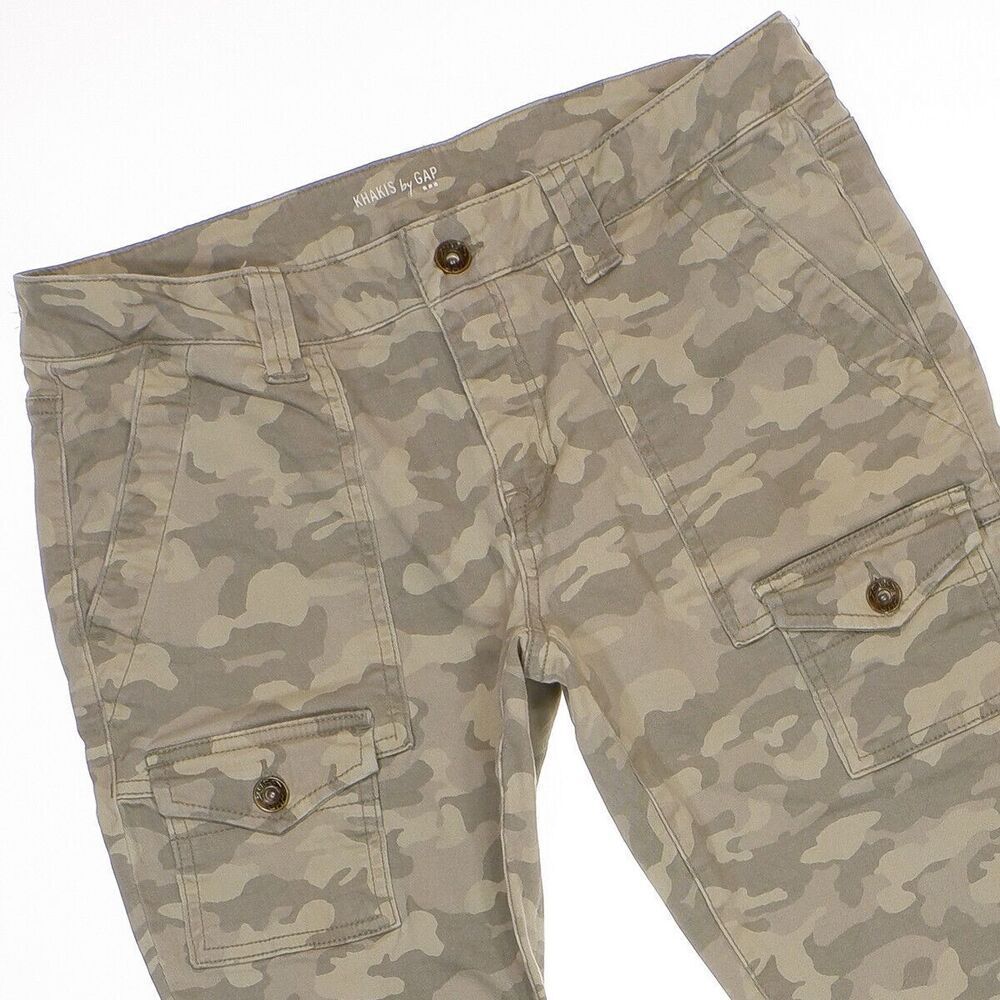 Khakis by Gap Pants Womens Size 8 Ankle Camouflage Stretch Measures 30 x 25.5 - Picture 3 of 10